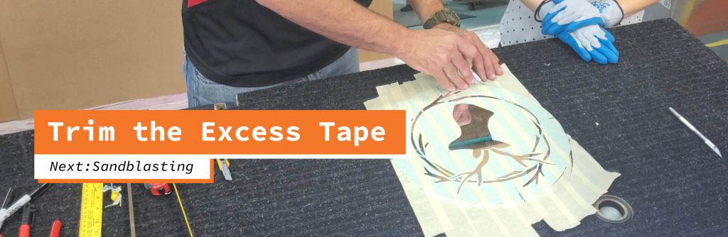Trim the Excess Tape.